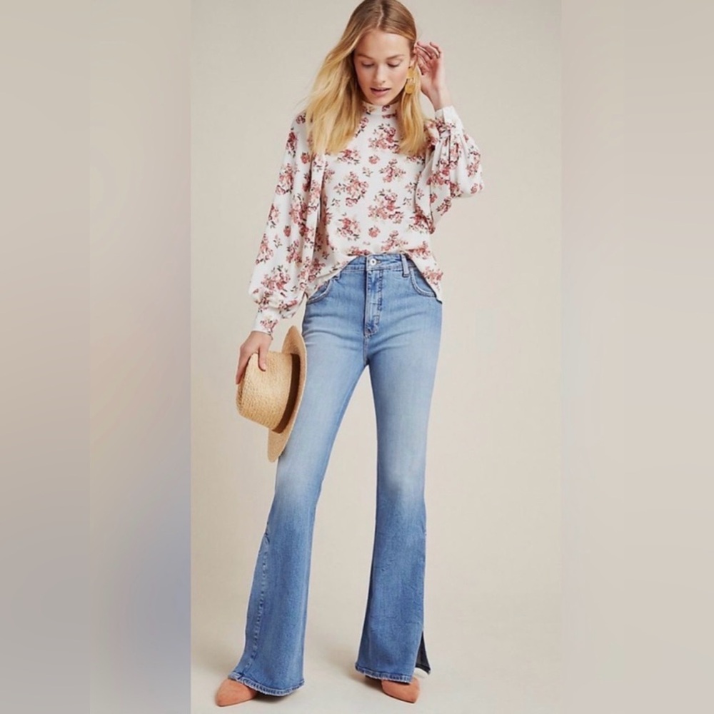 Pilcro and the Letterpress by Anthropologie Light Blue Bootcut Jeans